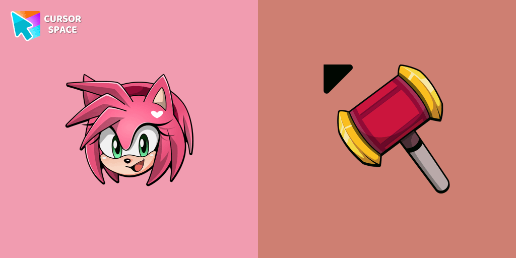 Amy Rose cursor cursor pack