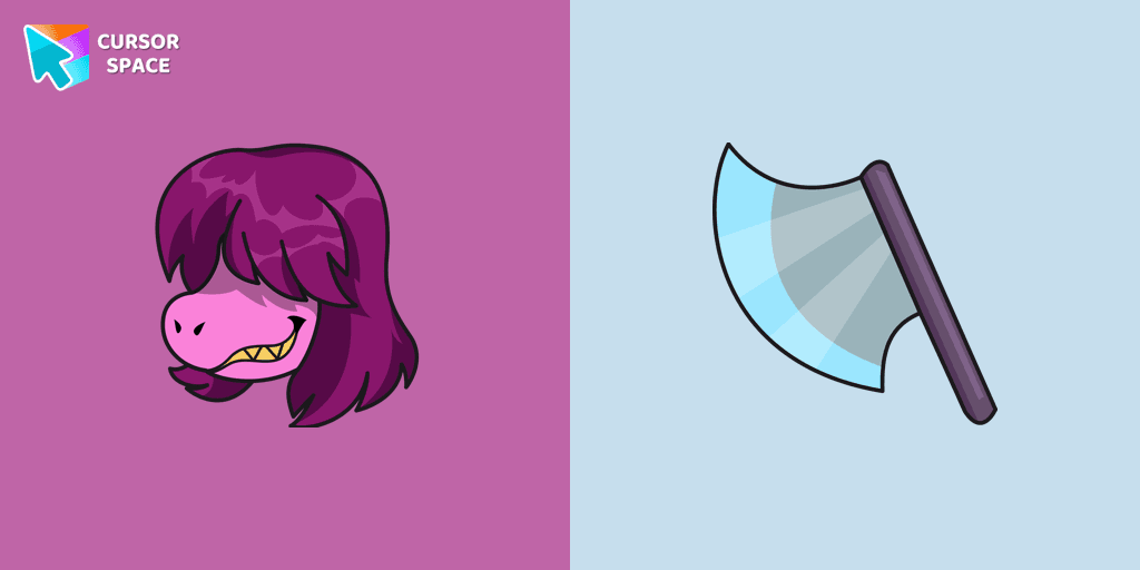 Deltarune Susie cursor cursor pack