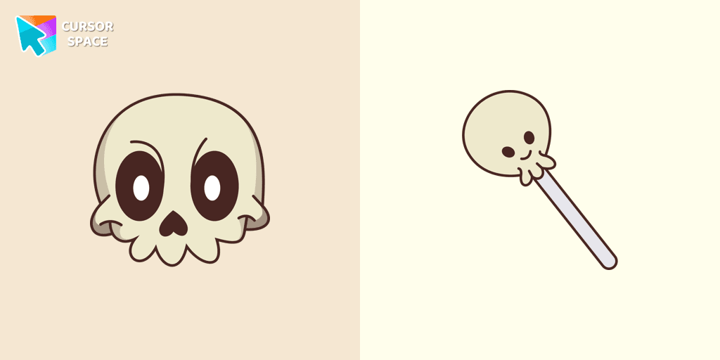 Friendly Skull cursor cursor pack